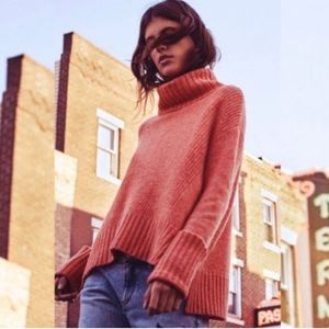 Anthropologie Moth turtleneck high low sweater